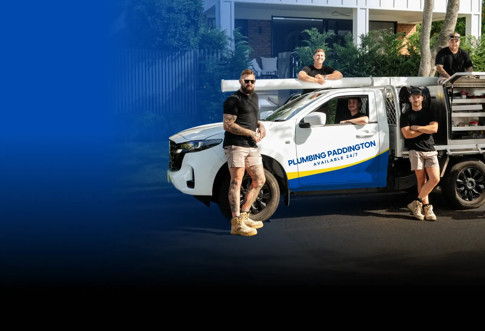 Plumbing Paddington team with the ute
